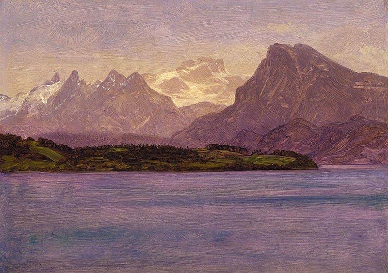 Alaskan Coastal Range, Albert Bierstadt